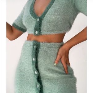 KikitheBrand Maddy Set/ Fuzzy green set